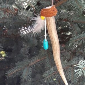 Deer Antler Rearview Mirror Charm/ jewel accessory